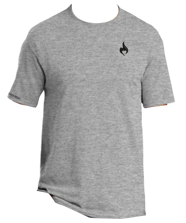 Heart Sportswear Graphic T-shirt Grey