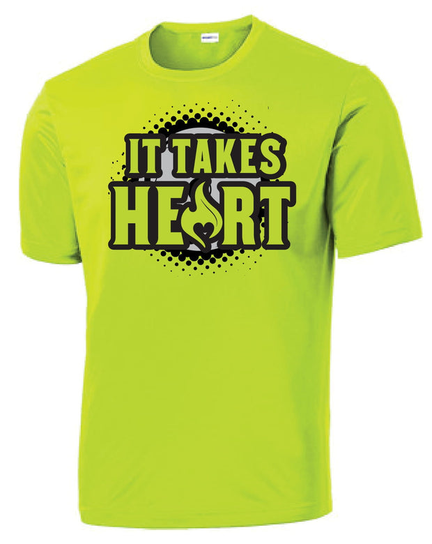 Heart Sportswear "It Takes Heart" Ball Shirt Lime