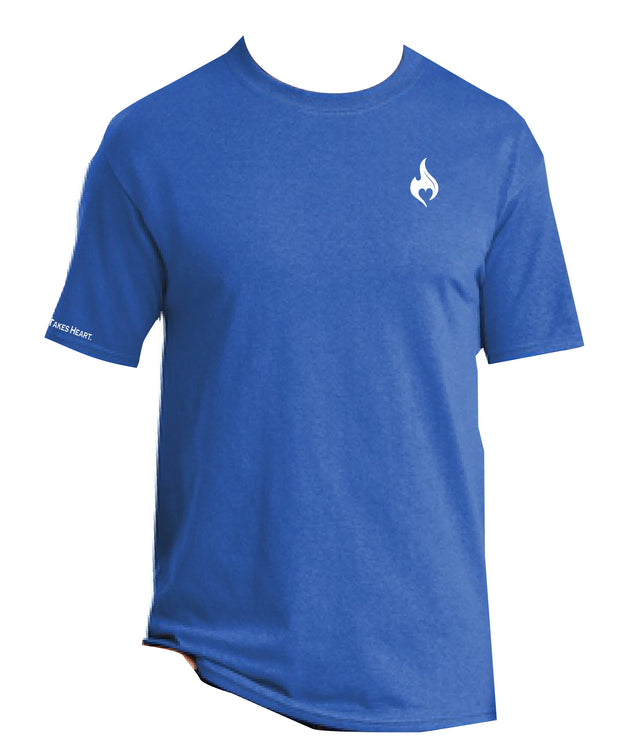 Heart Sportswear Graphic T-shirt Royal Blue