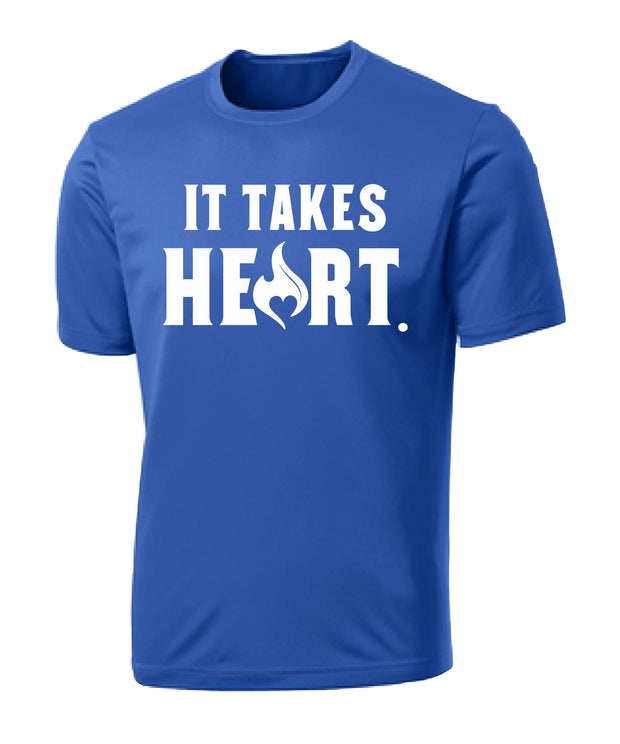 Heart Sportswear "It Takes Heart" Shirt Blue